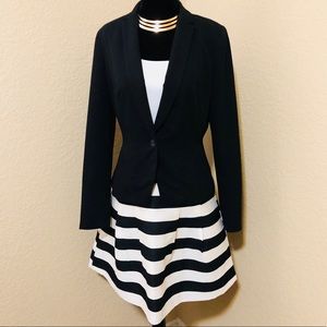 Black & White Striped Skirt